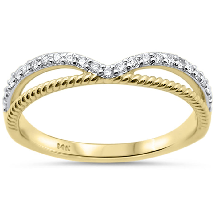 SPECIAL! .15ct G SI 14K Yellow Gold Diamond Fashion Ring Size 6.5