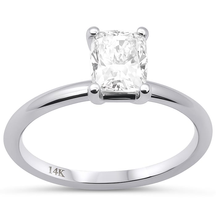 SPECIAL! 1.00ct G SI 14K White Gold Diamond Cushion Cut Diamond Engagement Solitaire Ring Size 6.5
