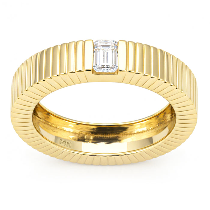 SPECIAL! .27ct G SI 14kt Yellow Gold Emerald Cut Diamond Ring Size 6.5