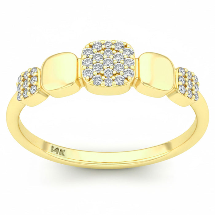 SPECIAL! .16ct G SI 14kt Yellow Gold Round Diamond Band Ring Size 6.5