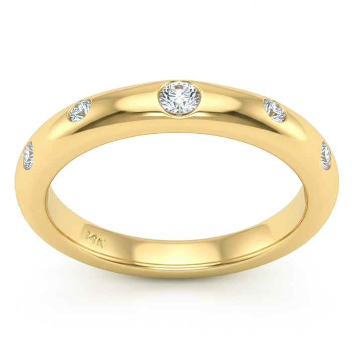 SPECIAL! .31ct G SI 14kt Yellow Gold Diamond Band Ring Size 6.5