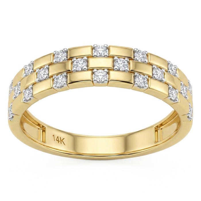 SPECIAL! .21ct G SI 14kt Yellow Gold Diamond Band Ring Size 6.5