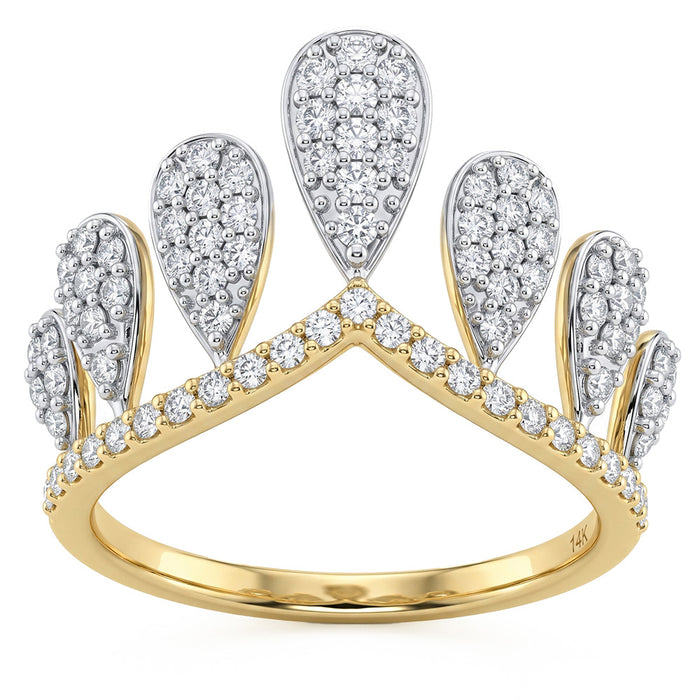 SPECIAL! .60ct G SI 14kt Yellow Gold Diamond Modern Ring Size 6.5