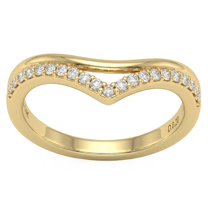 SPECIAL! .20ct G SI 14kt Yellow Gold Diamond Band Ring Size 6.5
