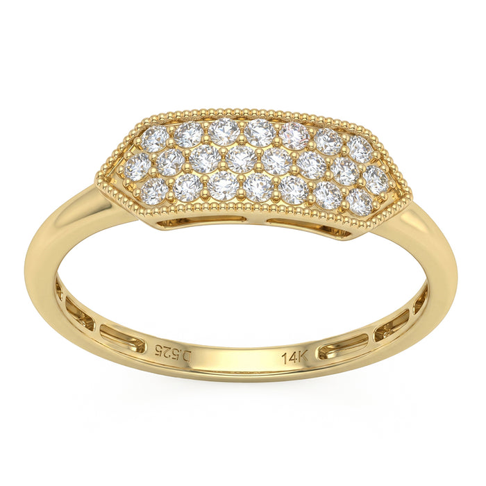 SPECIAL! .25ct G SI 14kt Yellow Gold Diamond Band Ring Size 6.5