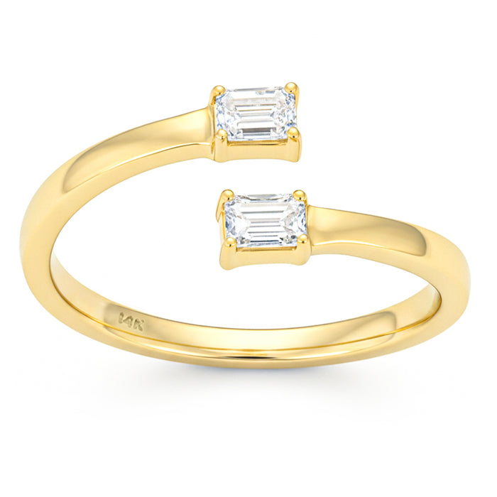SPECIAL! .28ct G SI 14kt Yellow Gold Emerald Cut Diamond Ring Size 7