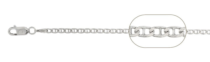 040-1.5MM Mariner Chain Made in Italy Available in 16"-30" Inches NEW