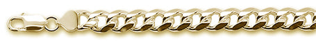 CLOSEOUT 20% OFF! 250-9MM Yellow Gold Plated Miami Cuban Chain .925 Solid Sterling Silver