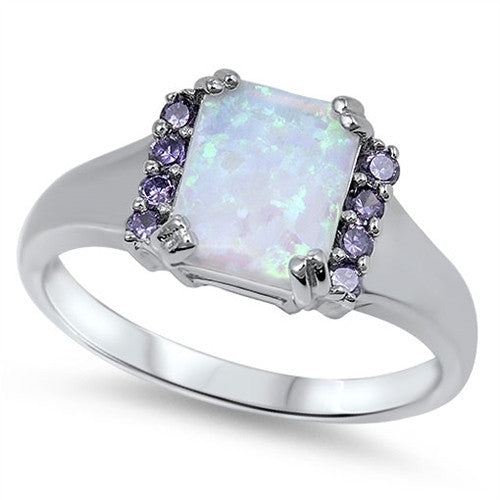 CLOSEOUT!White Australian Fire Opal & Amethyst
