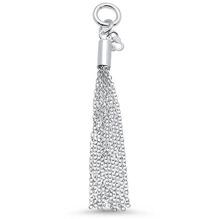 CLOSEOUT! New Design Plain Rolo Chain .925 Sterling Silver Pendant