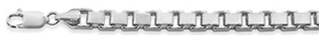 CLOSEOUT 20% OFF! 300 5MM Square Box Chain .925 Solid Sterling Silver Sizes 8-28" NEW