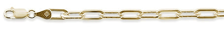 CLOSEOUT 20% OFF! 160 6MM Yellow Gold Plated Square Forzatina Chain .925 Solid Sterling Silver Sizes 8"-28" Inches NEW