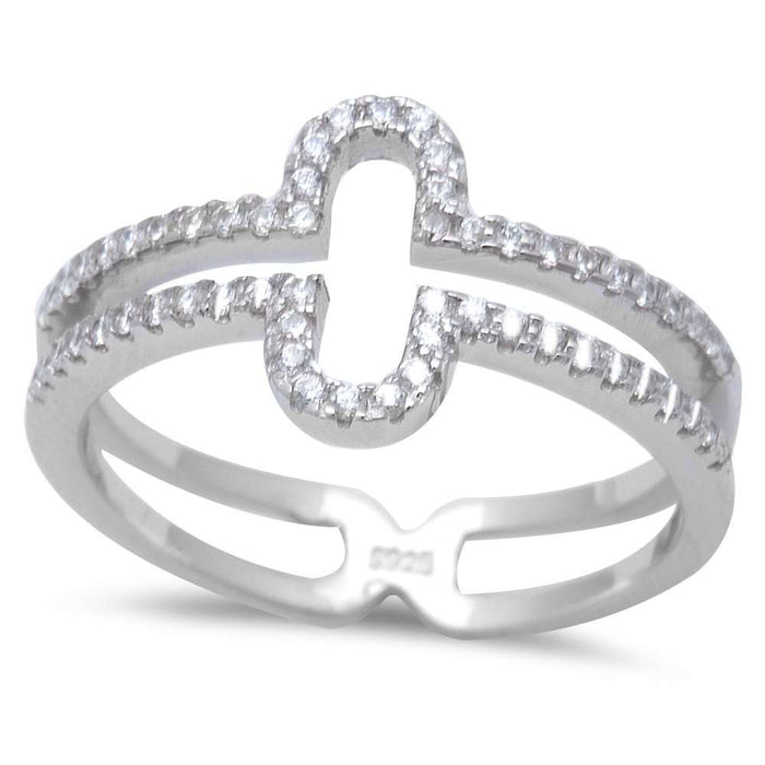 CLOSEOUT!New Design Cz Fashion .925 Sterling Silver Ring