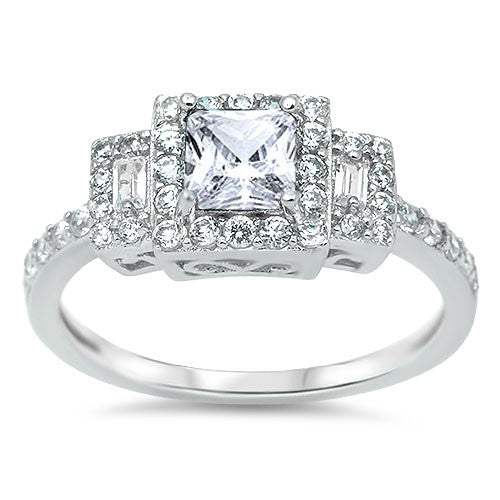 CLOSEOUT!Fashion Ring with Cubic Zirconia .925 Sterling Silve