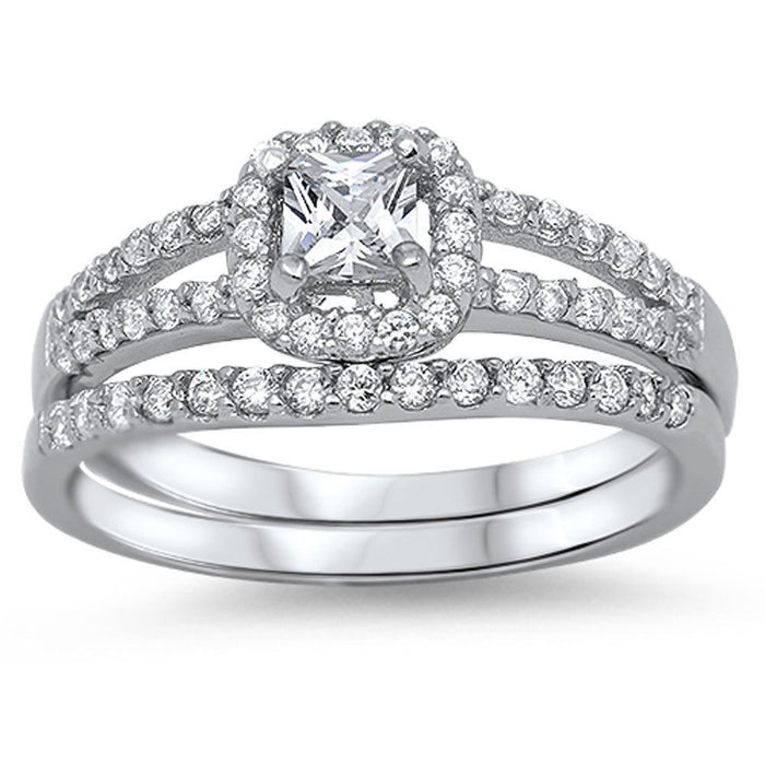 CLOSEOUT! Bridal Style Cubic Zirconia Ring .925 Sterling Silver