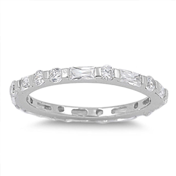 CLOSEOUT!Sterling Silver Cubic Zirconia Engagement Ring